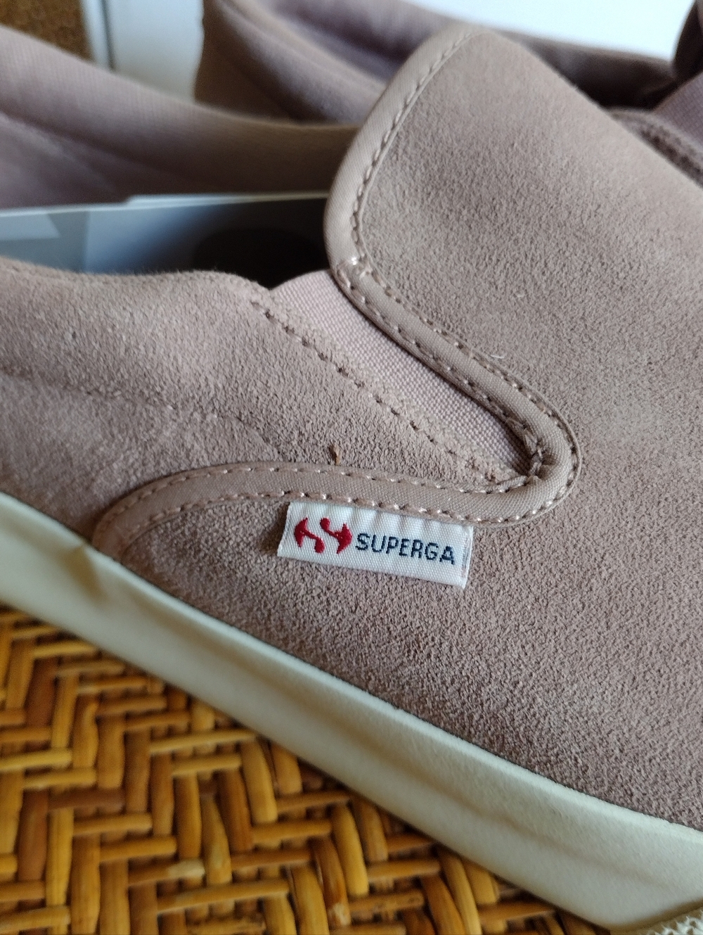Superga 2306 Rose Suede Low Top Slip On Casual Shoes Sneakers - Picture 6 of 6